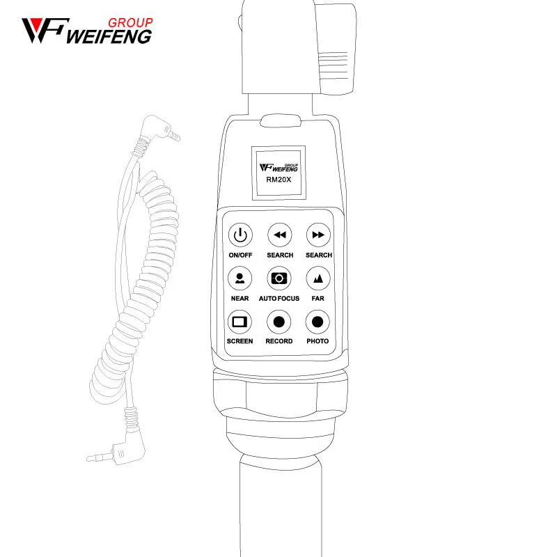 Weifeng-trípode con Zoom para videocámara DV, control remoto, 717, 718