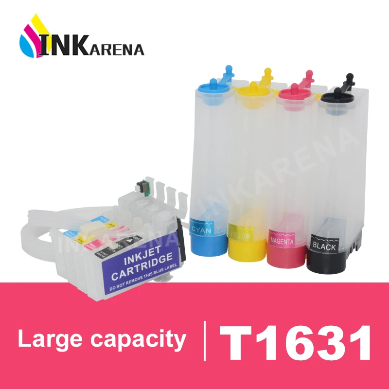 INKARENA 16XL T1631 Empty Ink Supply System CISS for WF-2750 WF-2650 WF-2750DWF WF2750 WF2750DWF WF 2650 2660 2760 2750 2750DWF