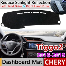 for Chery Tiggo 2 2016~2023 Anti-Slip Mat Dashboard Cover Sunshade Pad Dashmat Accessories Tiggo2 Tiggo 3x MVM X22 DR3 2017 2018