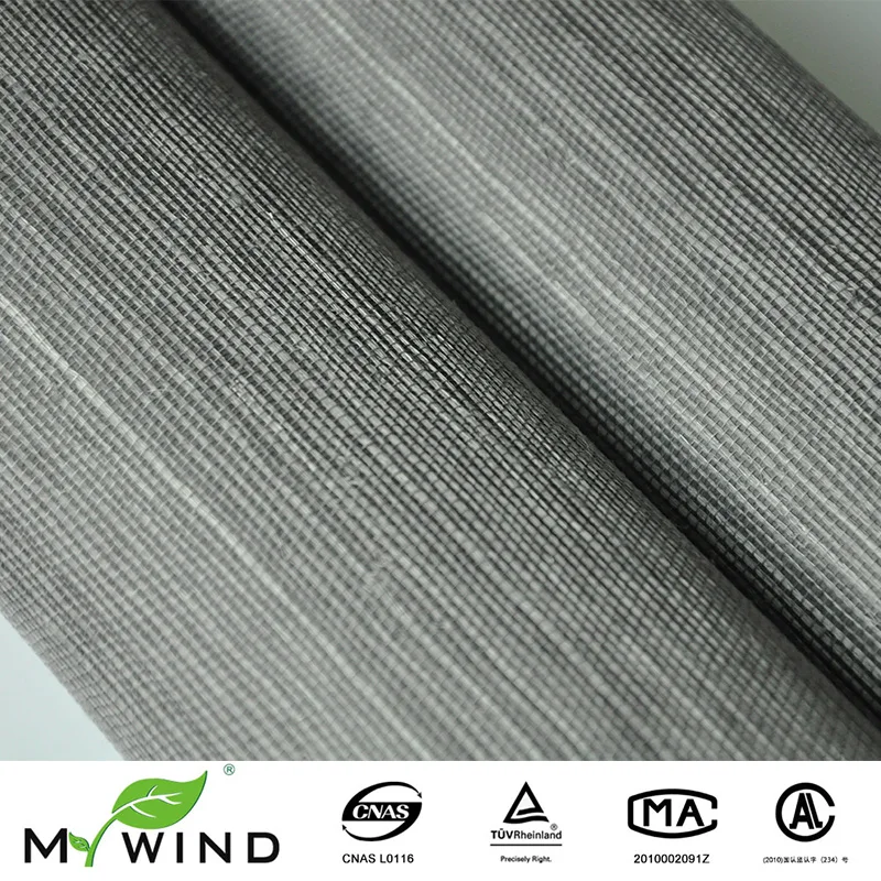 sale grey sisal wallpaper for living room hotel beding wall