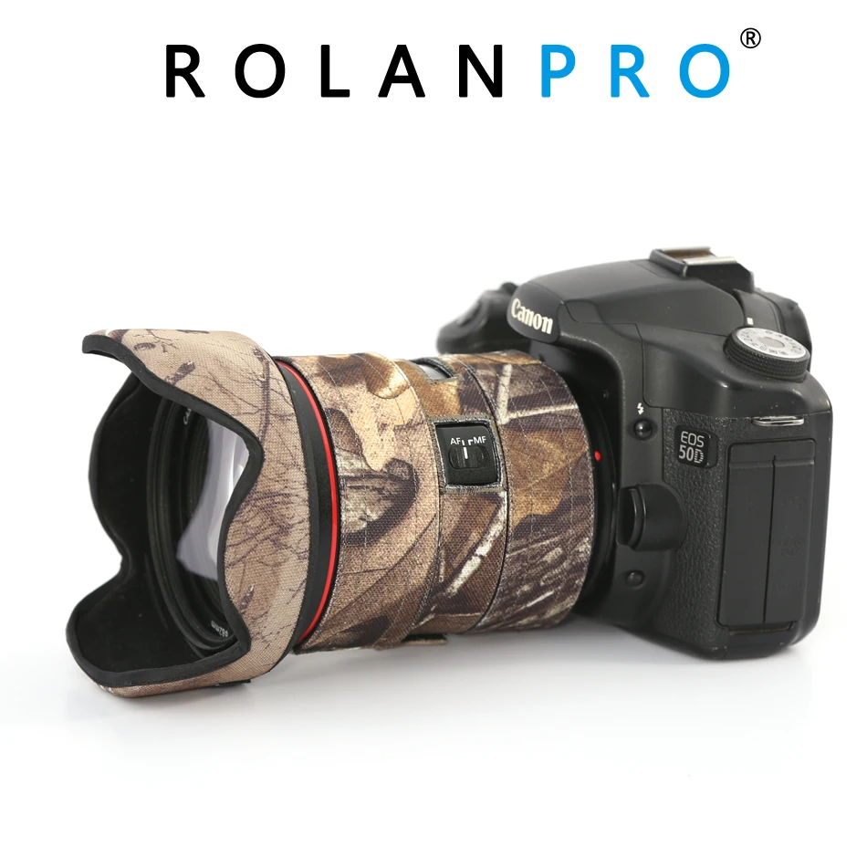 

ROLANPRO Camera Lens Coat Camouflage for Canon EF 24-70mm F/2.8 L II USM Lens Protective Sleeve Guns Clothing Protection Case