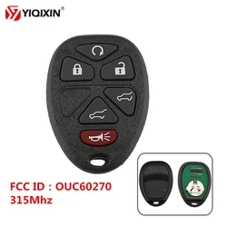 YIQIXIN 5+1 6 Buttons Keyless Entry Remote Car Key For Buick Hummer H3 GMC Yukon 2007-2014 FCC ID OUC60270 315Mhz Control Key