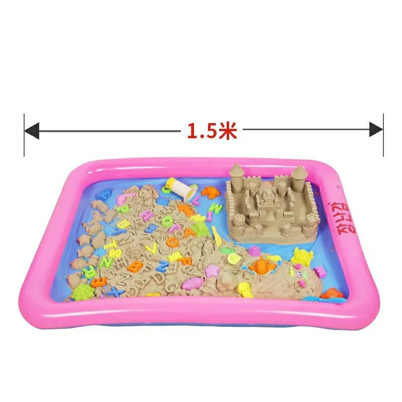 Children Play Sand Tray Tools Air Space Toy Inflatable Thickening Basin Water Sand Fishing Pond Increase Beach Toy Gift for Kid