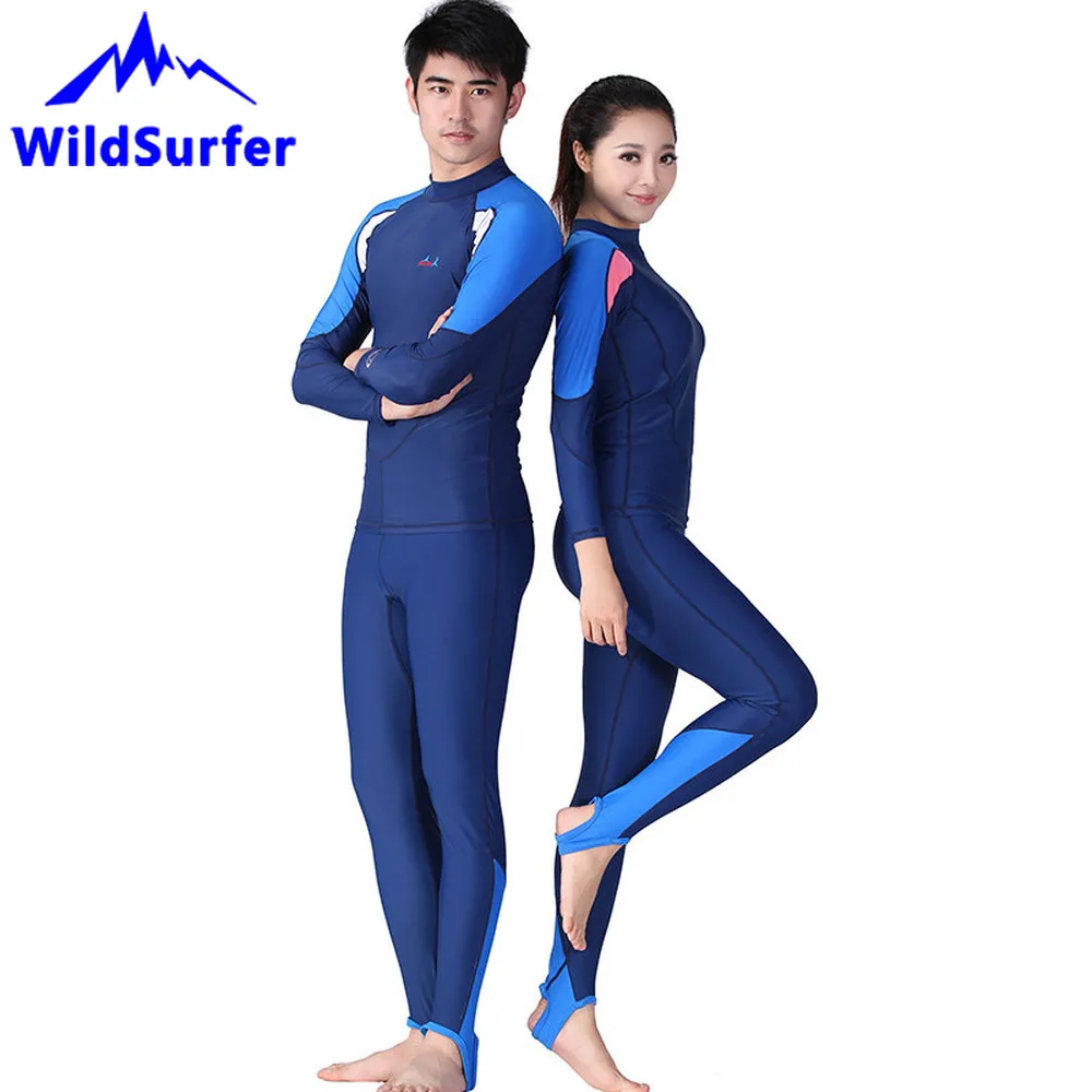 Family Long Sleeve Wetsuit Diving Jumpsuit One-piece Children Swimming Sun Screen Anti Jellyfish Anti-skidding