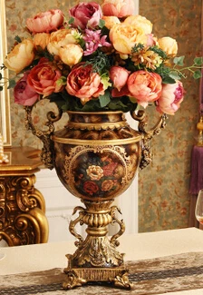 

The European antique vase. Flower arranging furnishing articles