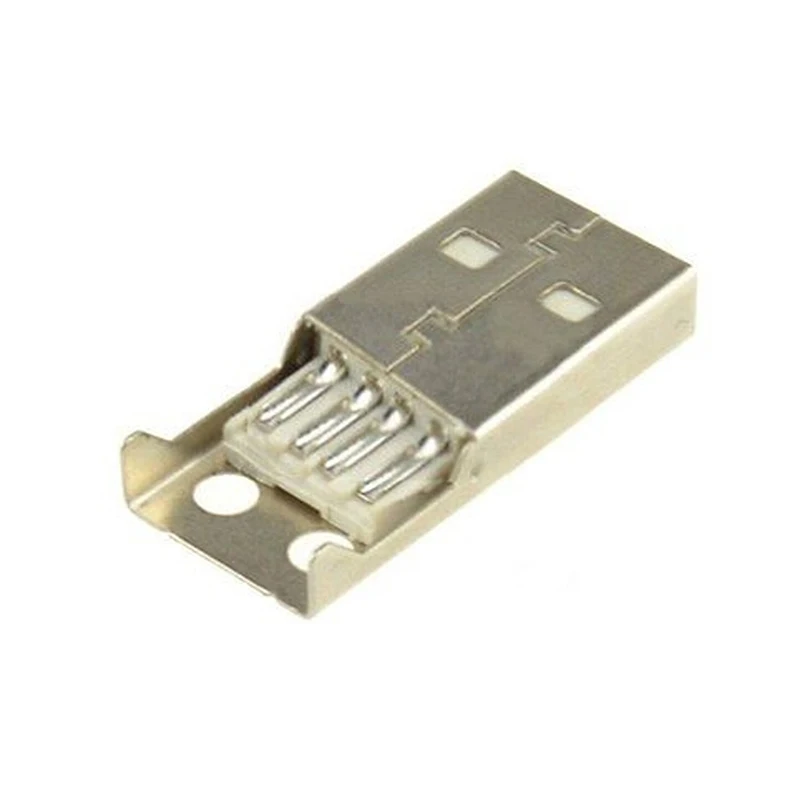 Conector USB 2,0 tipo A, adaptador hembra de 4 pines, cubierta de plástico, 1 piezas