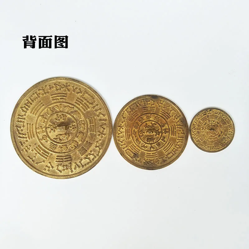 Chinese Fengshui Brass Bagua Mirror Wall Hanging Ornaments Auspicious Metal Crafts