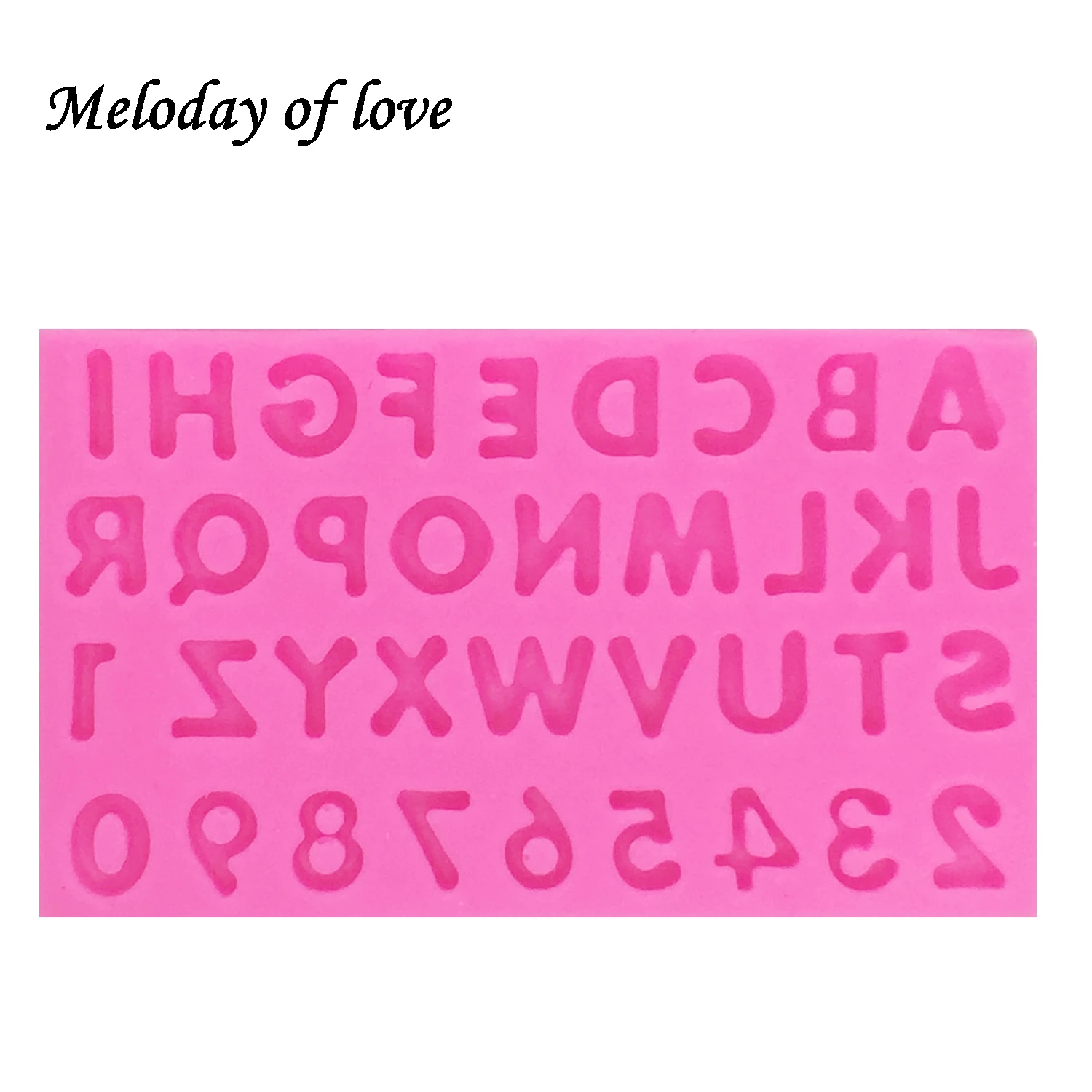 Alphabet Silicone Mold DIY number letter Cake decorating Tools Gumpaste fondant chocolate Polymer Clay Resin T1399