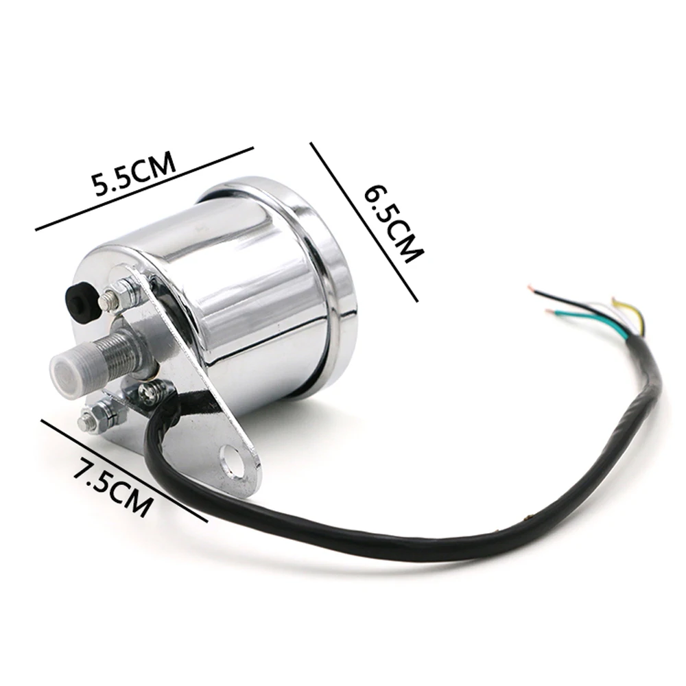 Digital 12V Universal Digital Motorcycle Speedometer Odometer Tachometer Gauge fuel meter LED Indicator