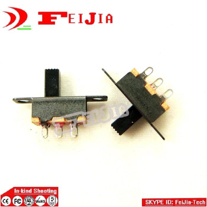 

1000pcs Small Cross Handle Switch Lever Toggle Switch Slide Switch SS12F15 G6 2 file Handle Free Shipping