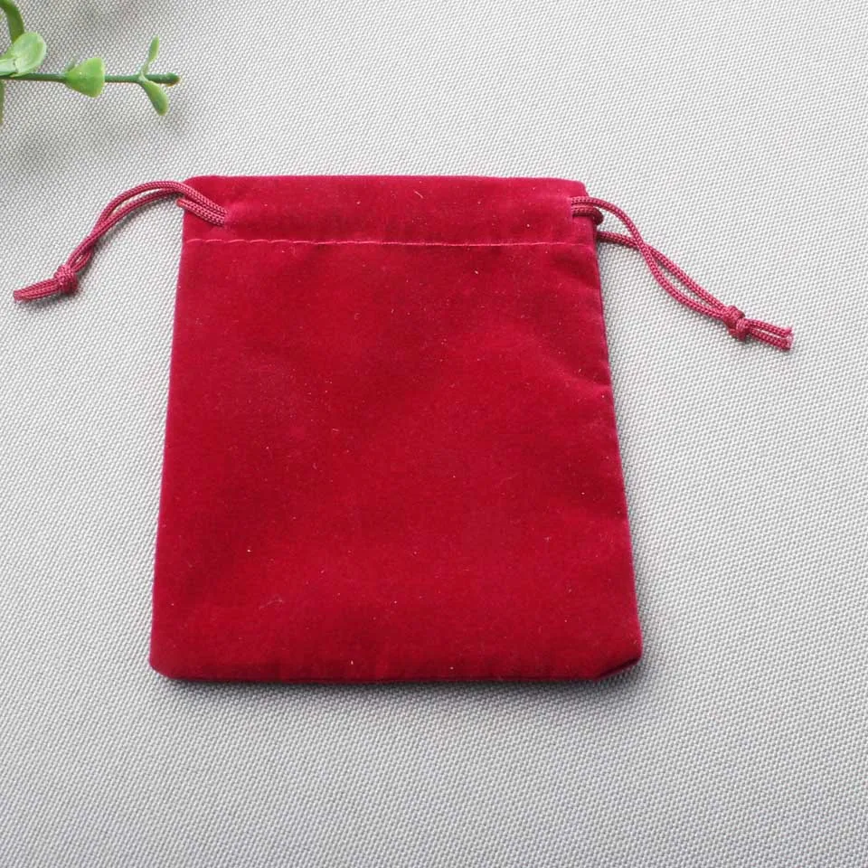 7x9cm Velvet jewelry Bag 9 color choices drawstring pouch Bag Christmas/Wedding Gift Bag 100pcs lot