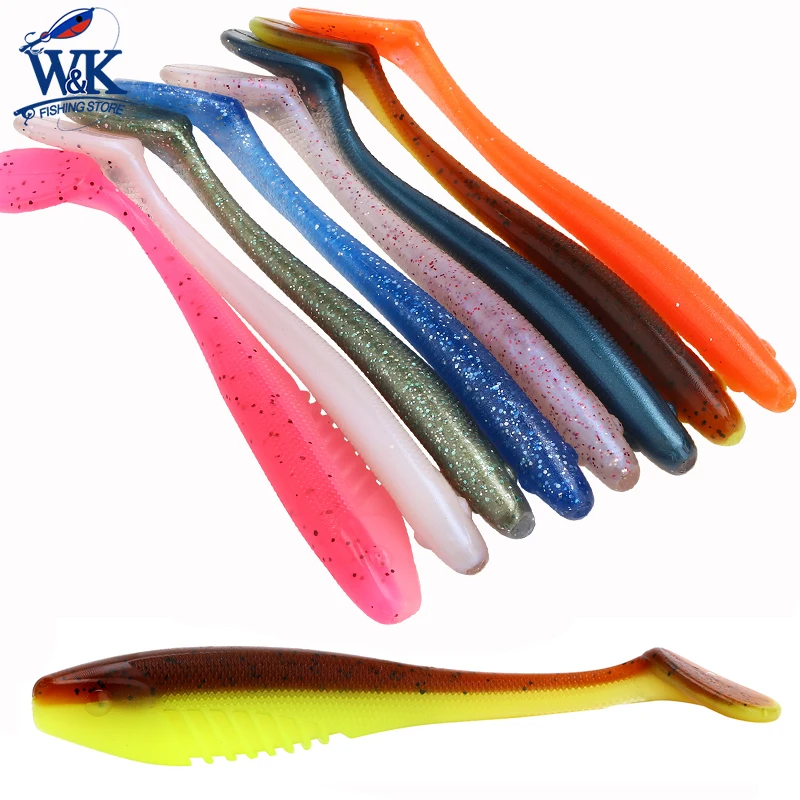 

5.1" Goggle Shad Walleye Soft Lure 4 pc 13cm Swimming Bait Soft Artificial Lure Freshwater Snook Pike Muskie Fishing Lures