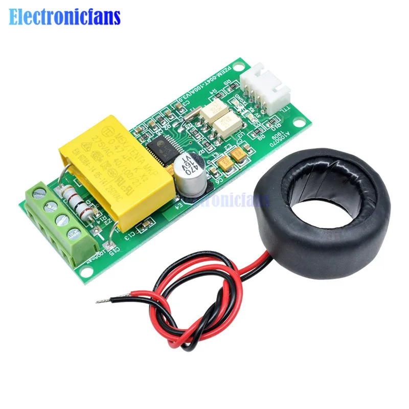 AC Digital Multifunction Meter Watt Power Volt Amp TTL Current Test Module PZEM-004T With Coil 0-100A 80-260V AC For Arduino