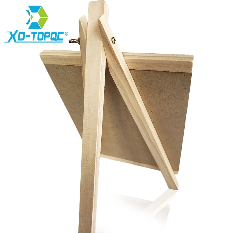 XINDI 20*36cm MDF Desktop Buletin Papan Tulis Baru Pine Wood Easel Kapur Papan Anak Kayu Pesan Papan Tulis GAMBAR papan BB72