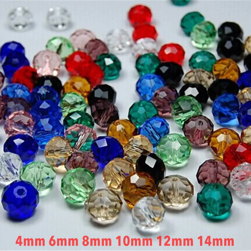 

Assorted china top AAA quality 5040 assorted crystal beads 4MM 6MM 8MM 10MM 12MM 14MM Faced glass beads crystal rondelles beads