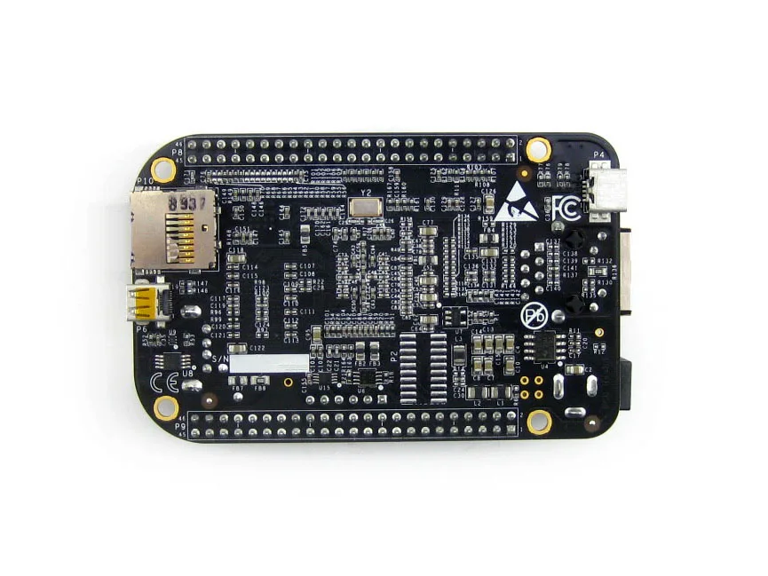 2 stks/partij BeagleBone Zwart Rev C 1GHz ARM Cortex-A8 512MB DDR3L 4GB eMMC Flash BB Black Linux android Development Board