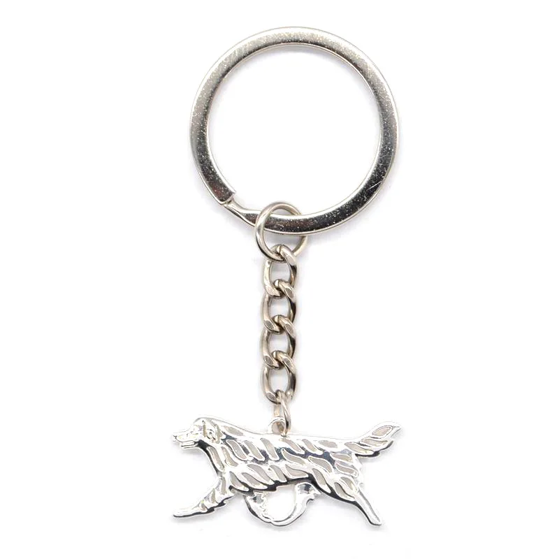 Lovers Alloy Pendant Key Chains Women's Metal Leonberger Key Chains