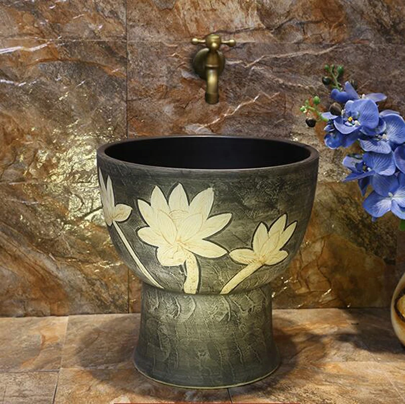 

new design classical bathroom ceramic mop tub