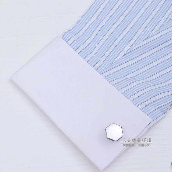 5 Colors KFLK Luxury shirt cufflinks for mens gift Brand cuff buttons  Crystal cuff link High Quality abotoaduras Jewelry