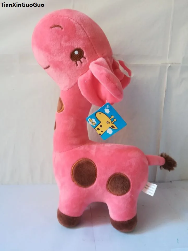 

large 35cm watermelon red giraffe plush toy cartoon giraffe soft doll pillow toy Christmas gift h2470