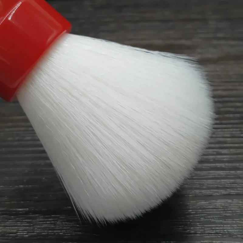 Dscosmetic 26mm Cachemire sintetico nodi dei capelli pennello da barba con manico in resina rosso