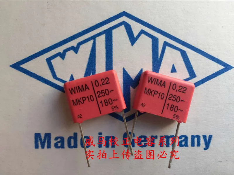 2020 hot sale 10pcs/20pcs German capacitor WIMA MKP10 250V 0.22UF 250V 224 P: 15mm Audio capacitor free shipping