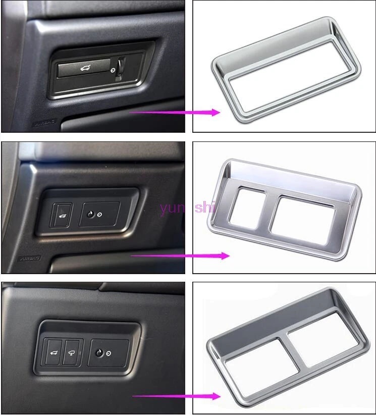 Chrome Car Interior Taildoor Button Car-styling For Land Rover Discovery Sport 5 Range Rover Evoque Sport Vogue Autobiography