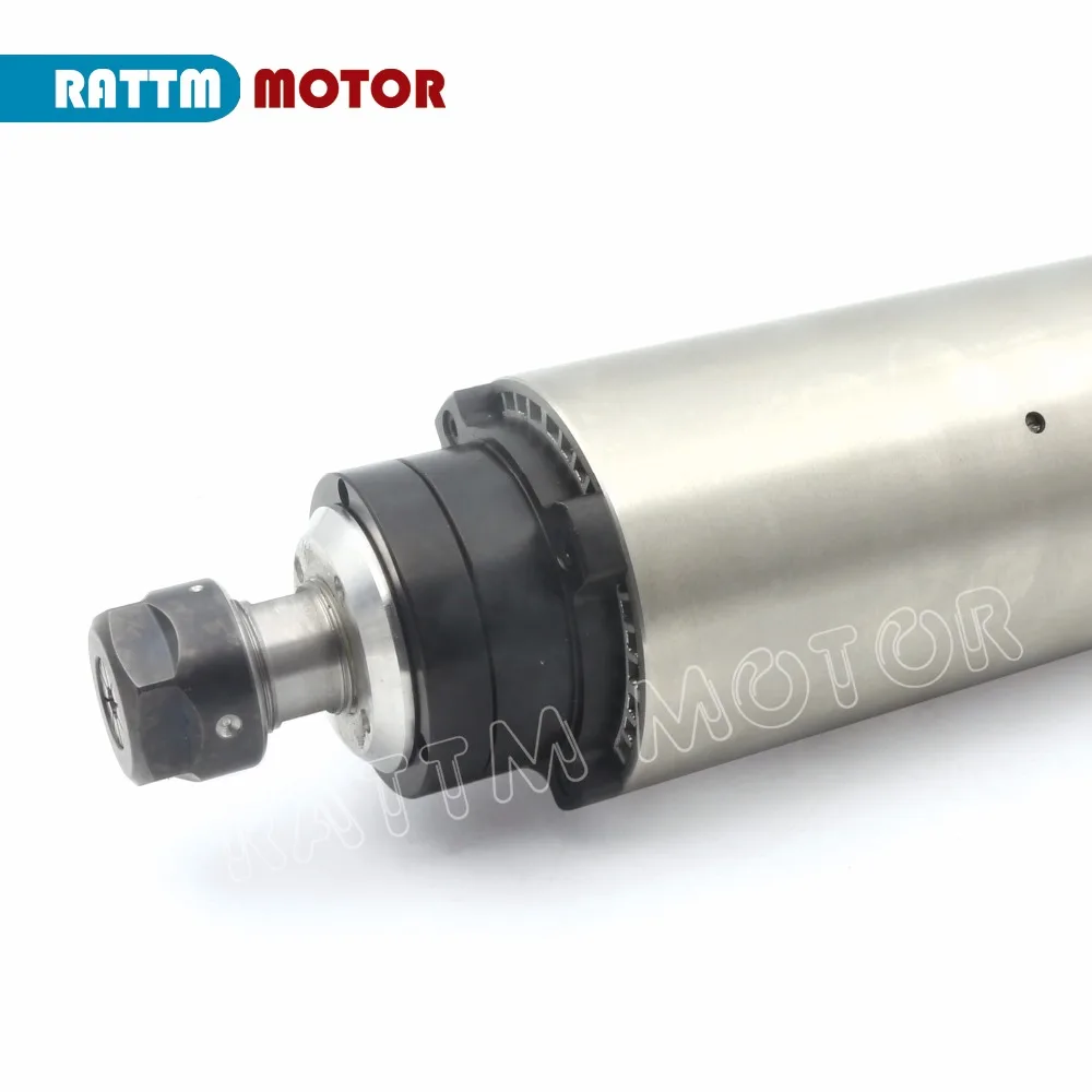 Kit de eixo cnc refrigerado a ar, 220 kw, 24000 v, er20, rpm, 4 rolamentos com braçadeira de 80mm, fresadora de torno