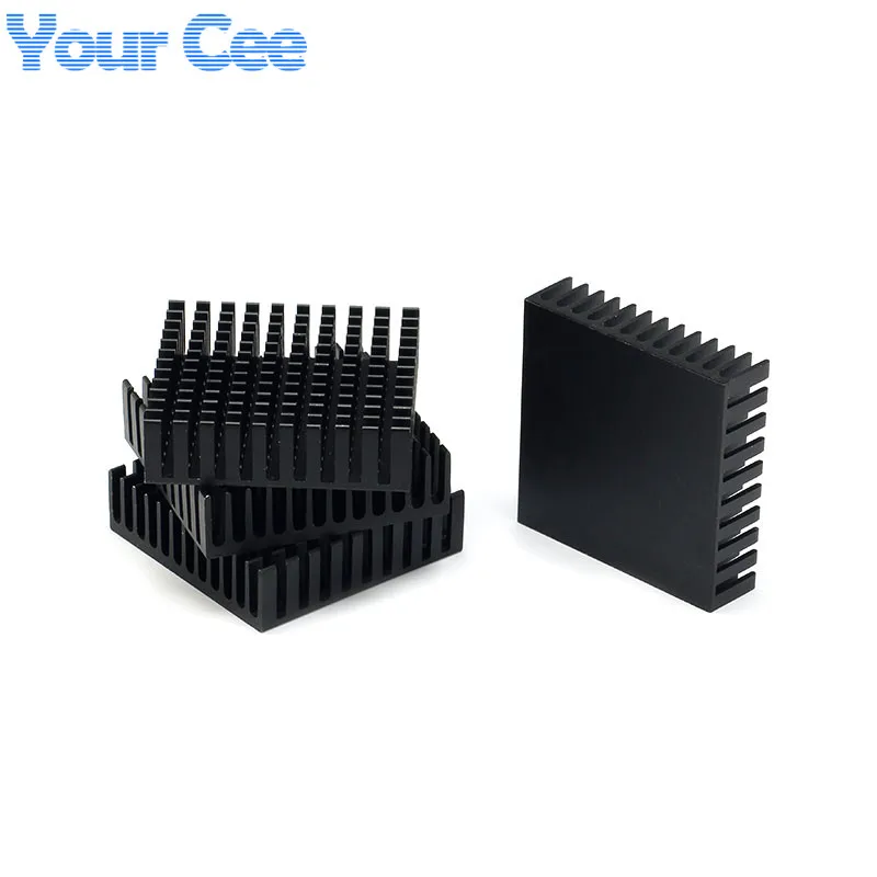 40*40*11mm Heatsink Cooling Fin Aluminum Heat Sink Radiator Cooler Black