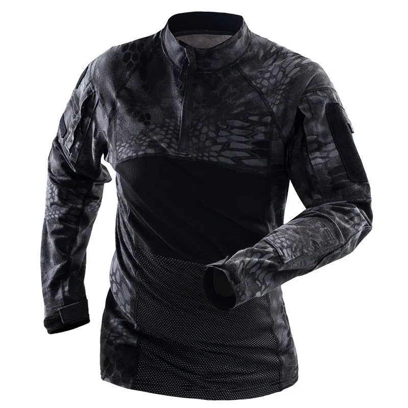 Chemise de saut grenouille à manches longues, vêtements en Y, chemise de paintball, chemise de saut militaire, armée américaine, camsalomon, multicam, airsoft