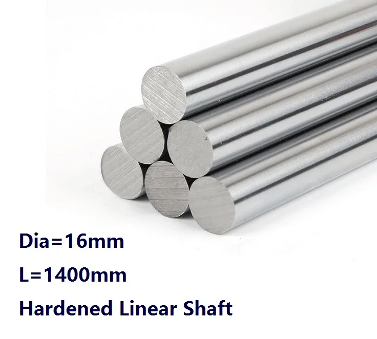 

4pcs/lot Dia 16mm shaft 1400mm long Chromed plated linear shaft hardened shaft rod bar rail guide for 3d printer cnc parts