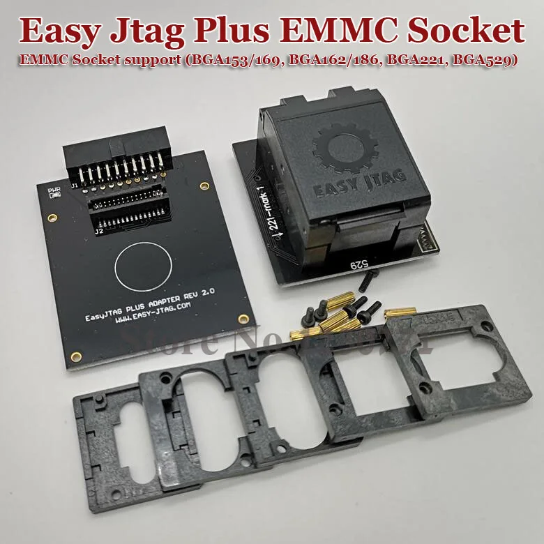 2023 version Z3X Easy-Jtag Plus Box Z3X eMMC socket  (BGA153/169, BGA162/186, BGA221, BGA529)