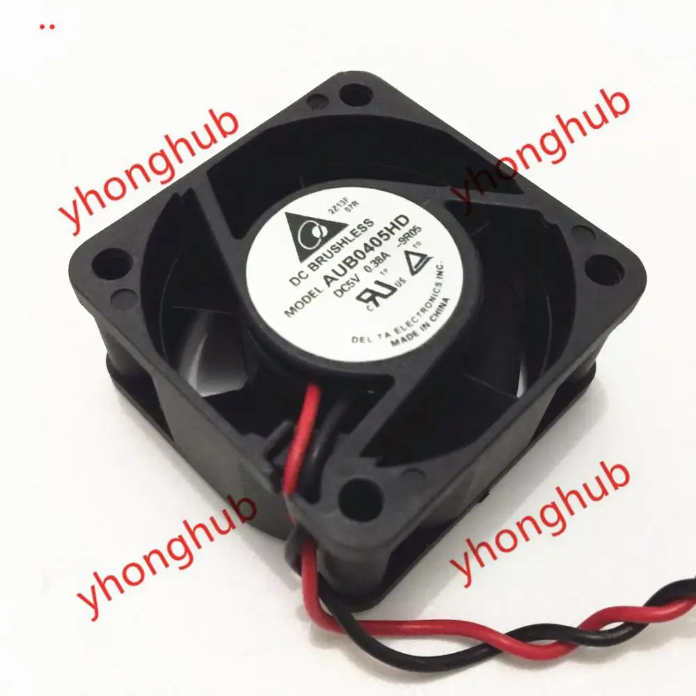 

Delta Electronics AUB0405HD 9R05 DC 5V 0.38A 40X40X20mm Server Cooling Fan