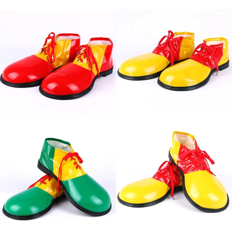 Zapatos de payaso divertidos para adultos, zapatos de Cosplay de payaso para hombre, accesorios de fiesta de Halloween