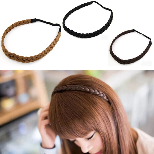 2022 Fashion Braid Wig Headband Hairband Hair Accessories Head Jewelry Wedding Hair Jewelry