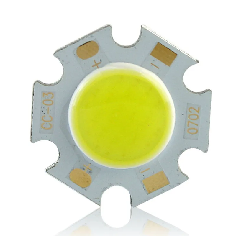 3W 5W 7W COB LED Bead lamp chip Warm White 3000-3200K Pure white 6000-6500K light source 300mA  Sanan Chip 10PCS