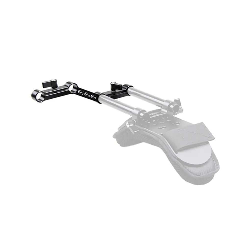 Niceyrig-alavanca de trilho ajustável, 15mm, em formato de z, elevada para hastes 15mm, equipamento de vídeo dslr, suporte de ombro para câmera dslr