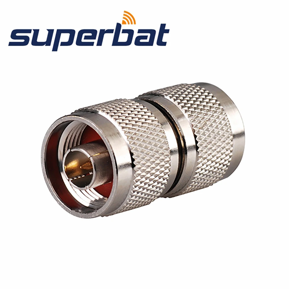 Adaptador Superbat N, conector N a macho RF tipo barril, convertidor de conector RF