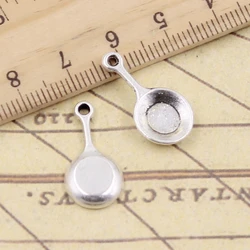 20pcs Charms Frying Pan 22x11mm Tibetan Silver Color Pendants Antique Jewelry Making DIY Handmade Craft