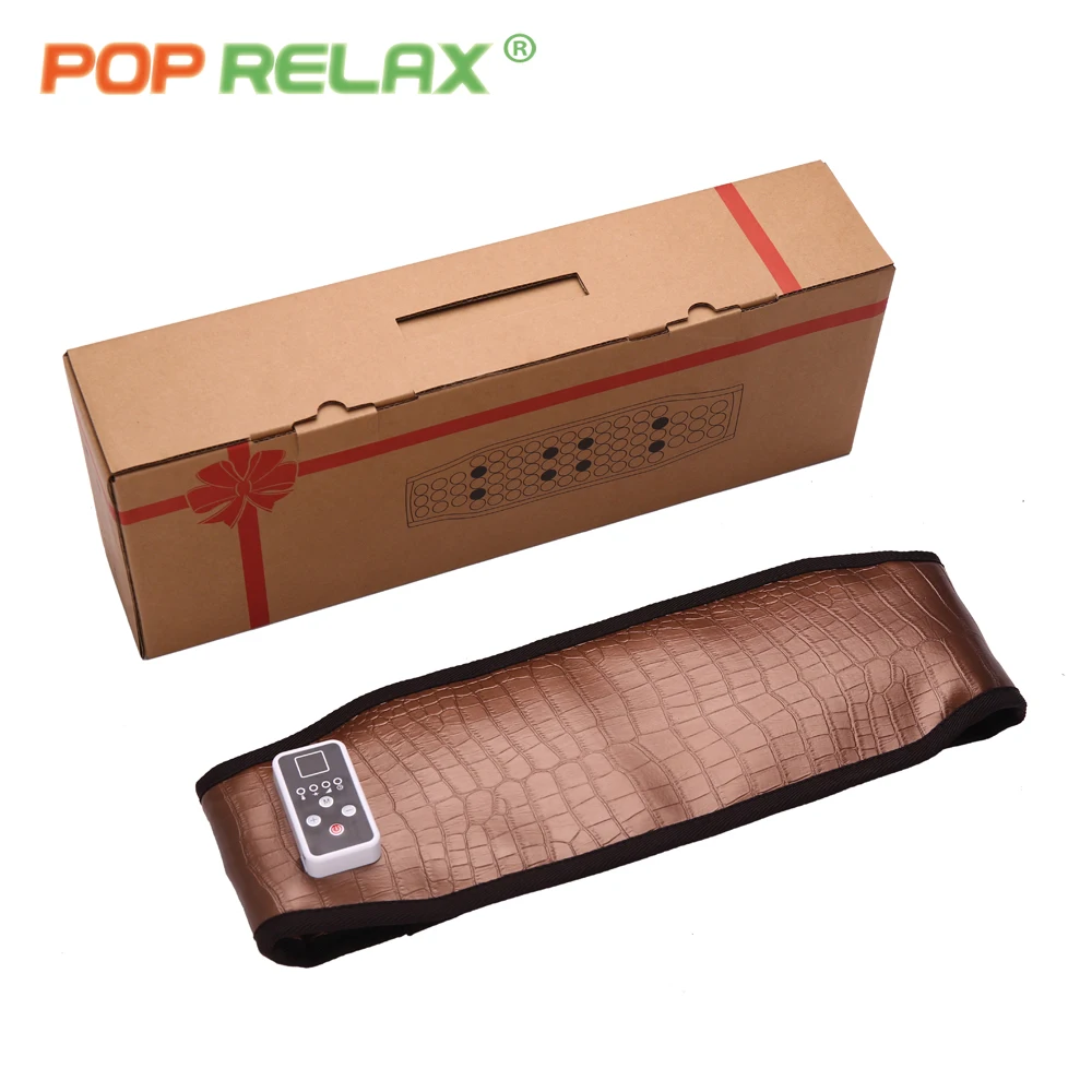 POP RELAX infrared electric heating tourmaline belt myostimulator Russia waves low frequency acupuncture pulse shock E.M.S pads