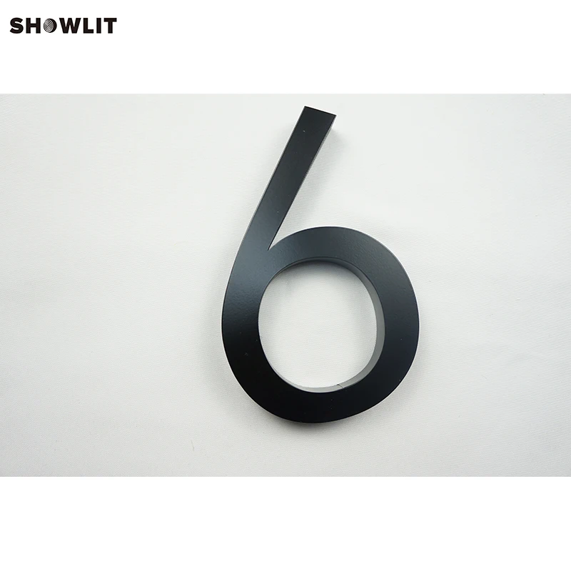 

Custom Made 3D Black Painted Outdoor Modern Big House Numbers Letters