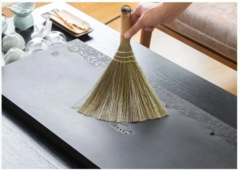 Japanese Imports Wooden Floor Sweeping Broom, Soft Fur Broom, Home Floor Hair Clean, Man Grass Broom, Dust Brush, Clean Tool