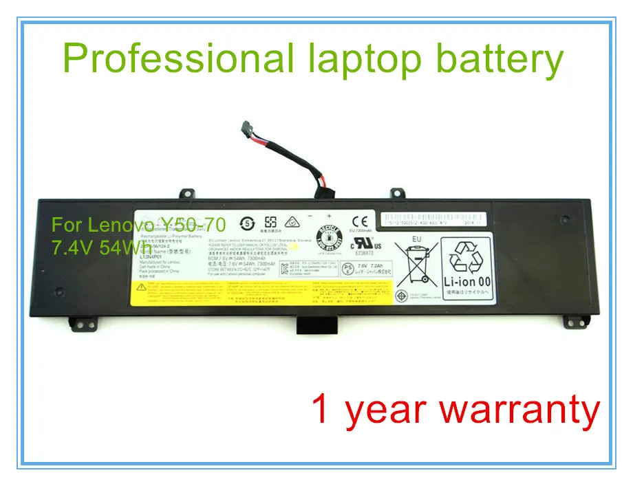 

Original Laptop Battery for Y50-70 Y50 Y50-70AM-IFI L13N4P01 L13M4P02 7.4V 54WH