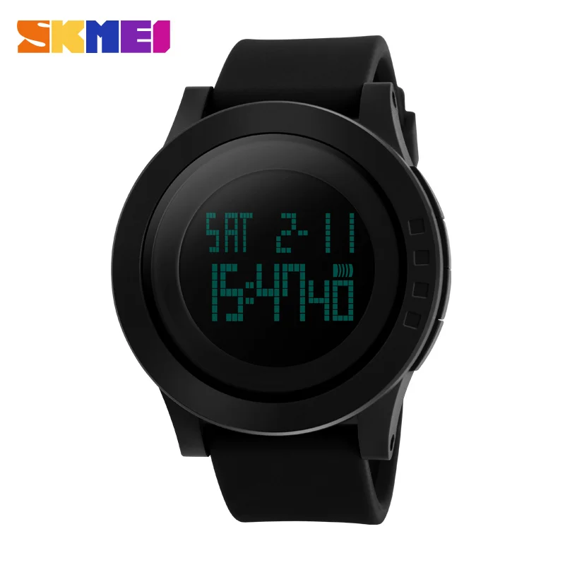 Hot skmei vrouwen sporthorloges fashion casual waterdichte led digitale horloge vrouwen student horloges mannen vrouwen