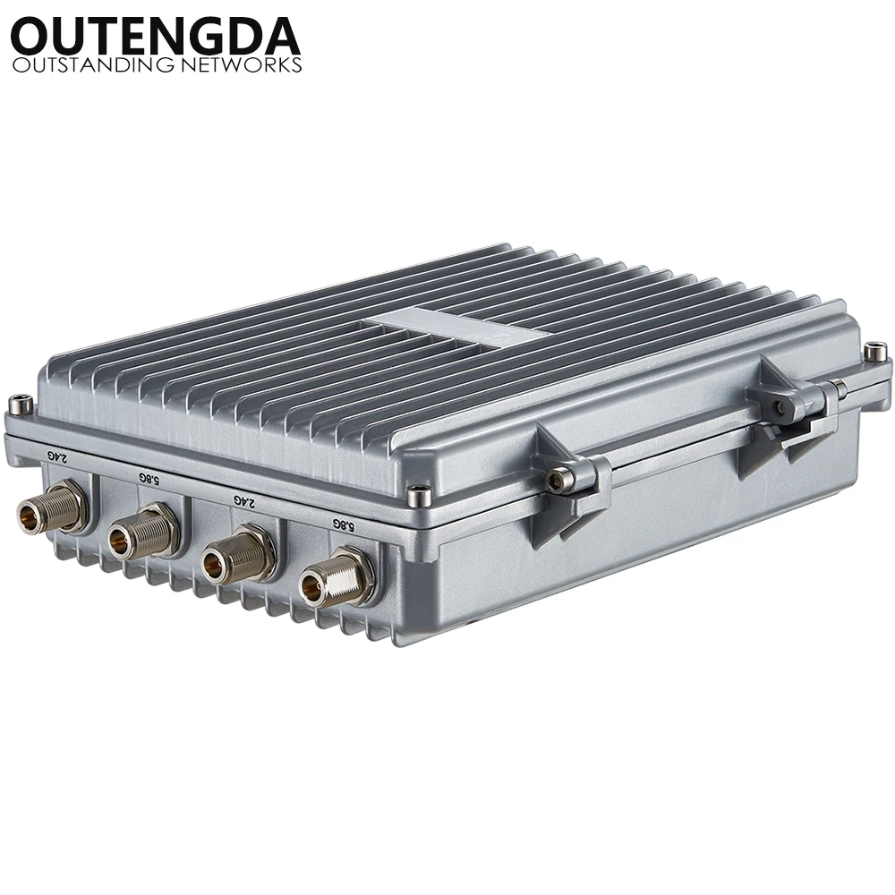 Roteador de alta potência, ponto de acesso sem fio, inteligente, 5.8ghz, 1200mbps, para uso externo, cobertura de projeto de wi-fi, amplificador de sinal, ap