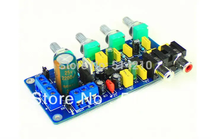 LM1036 preamplifier kit DIY (Bass, treble, balance, volume)