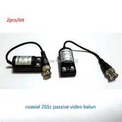 비디오 발룬 트랜시버 CCTV 카메라 DVR UTP CAT5 1 채널 패시브 BNC, 201C, 1 쌍, 무료 배송