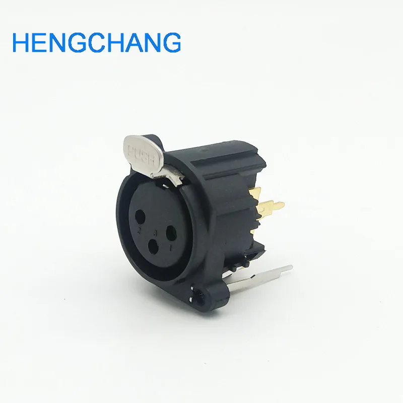 แชสซียึดแผงซ็อกเก็ตตัวเมีย XLR 3Pin 3Pin อะแดปเตอร์เชื่อมต่อ XLR