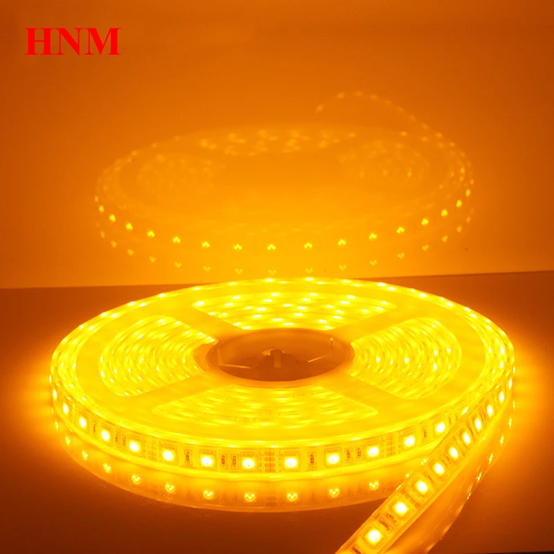 

5M Waterproof LED Strip 5050 SMD 60LEDs/m Flexible Tape 12V LED Light Red Green Blue Yellow White Yellow RGB led strips lights