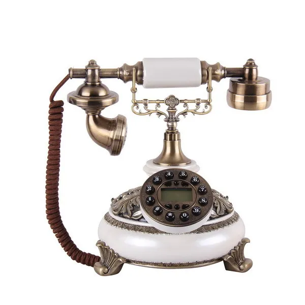 Antique telephone fashion creative process / antique antique European style of the ancient marble telephone telephone